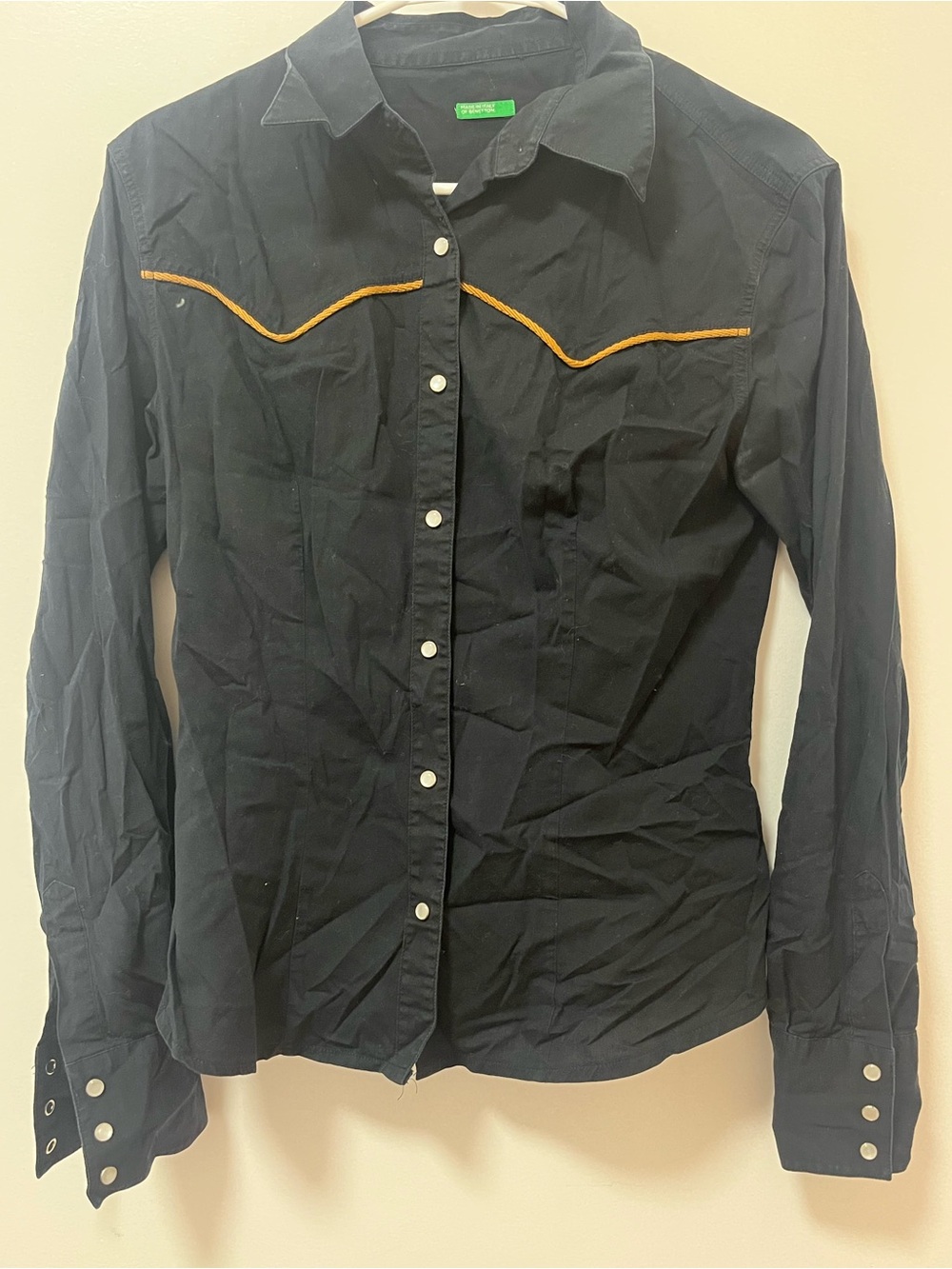 ITALIAN VINTAGE Pearl Snap Button Down — GREAT CONDITION